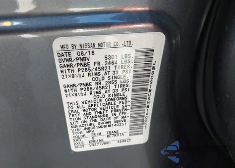2017 Infiniti Qx70 z USA, uszkodzony, nr VIN JN8CS1MU6HM140251